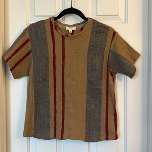 Billy Reid women’s 100% virgin wool made in Italy striped crewneck top XS